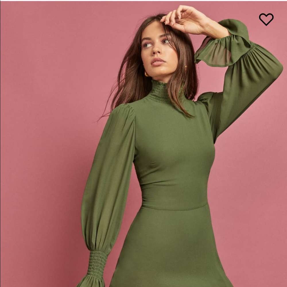 Reformation Maxi long sleeve dress